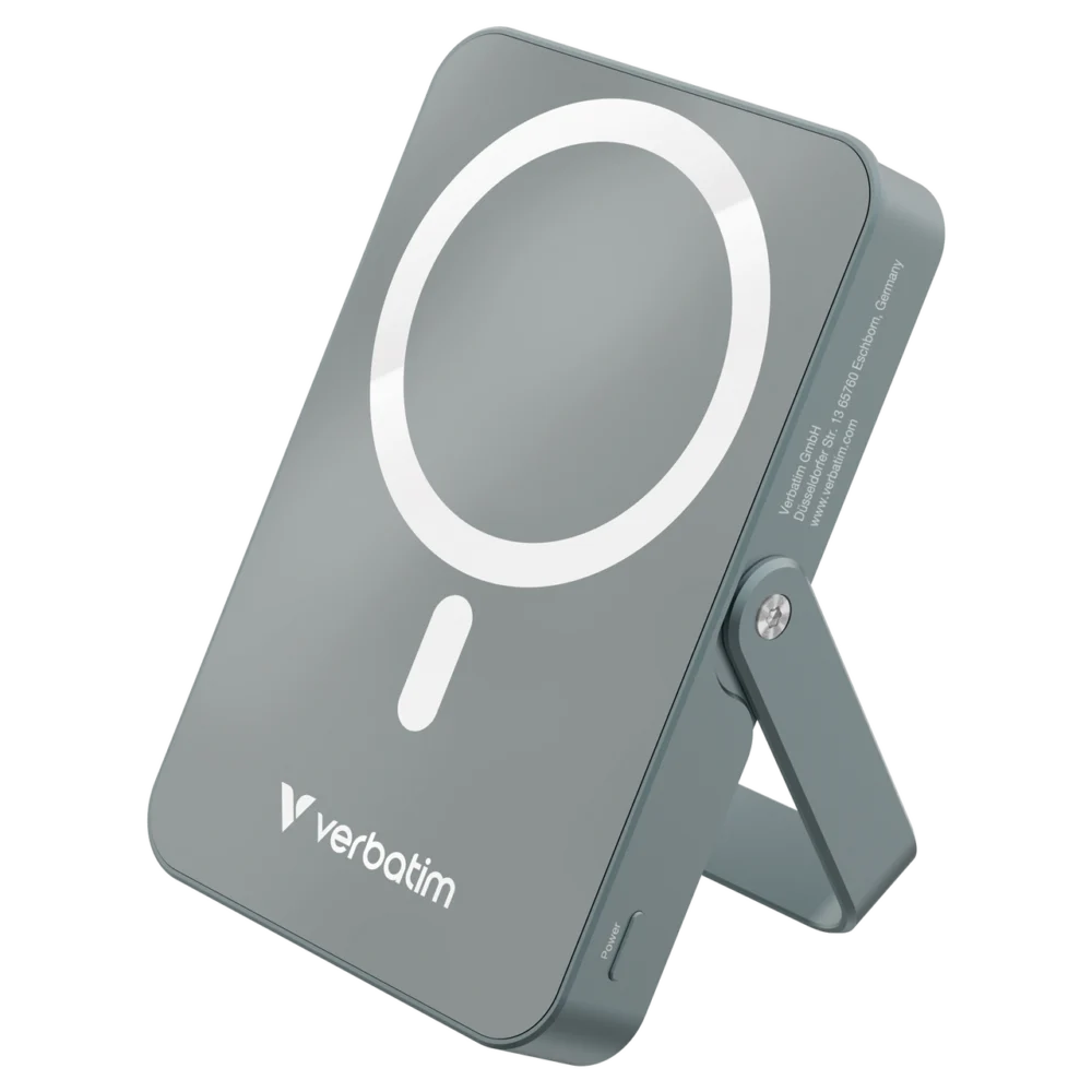 Verbatim Charge 'n' Go Power Bank with Stand 10000mAh (Grey)
