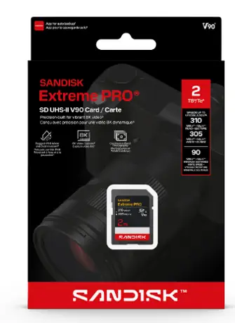 SanDisk Extreme PRO SD UHS-II (V90) pack