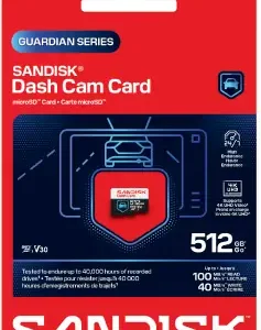 SanDisk High Endurance Dash Cam microSD pack
