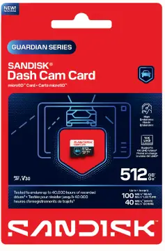 SanDisk High Endurance Dash Cam microSD pack