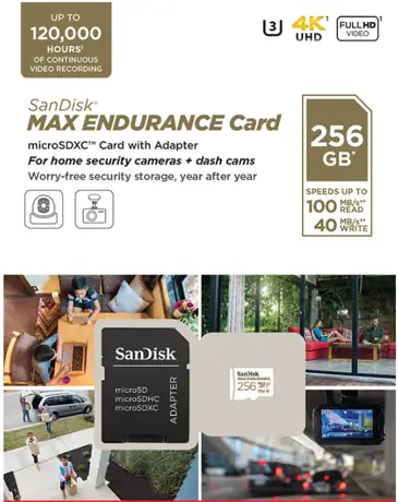 SanDisk MAX ENDURANCE microSD pack