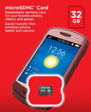 SanDisk microSD Class 4 pack