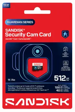 SanDisk Security Cam microSD pack