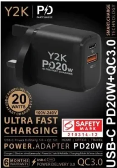 Y2K PD20W CHARGER